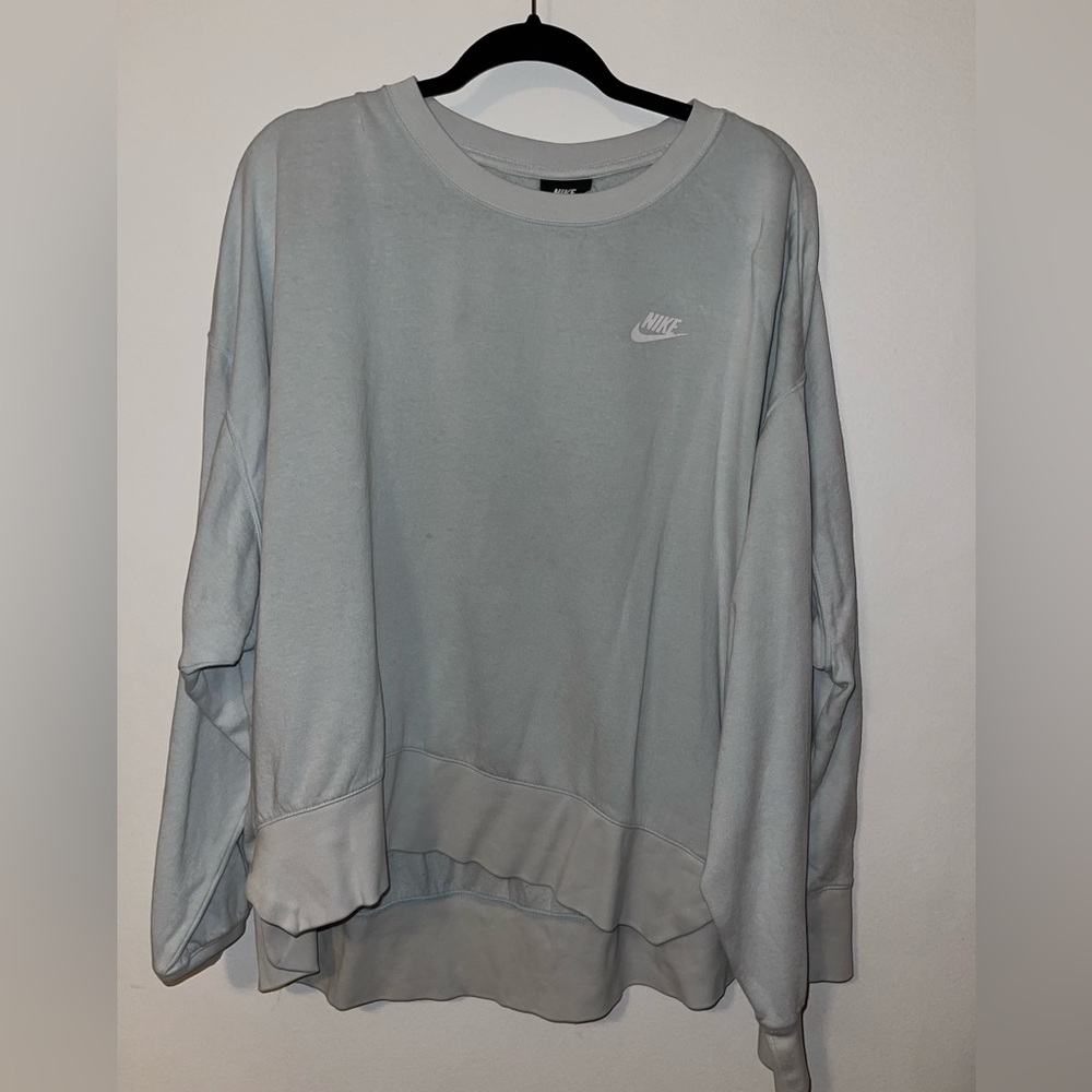 3X baby blue Nike Crewneck